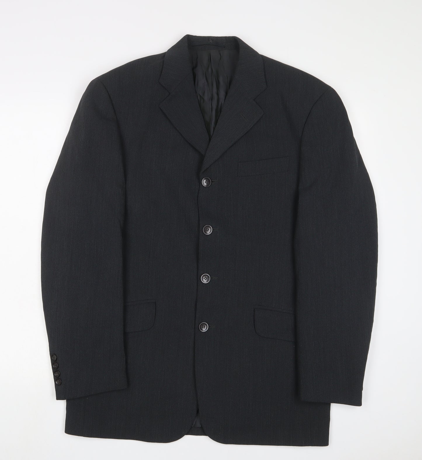 REMUS Mens Grey Wool Jacket Suit Jacket Size 38 Regular