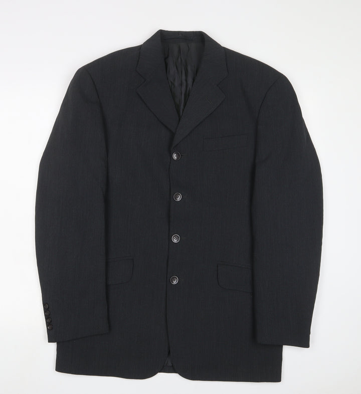 REMUS Mens Grey Wool Jacket Suit Jacket Size 38 Regular