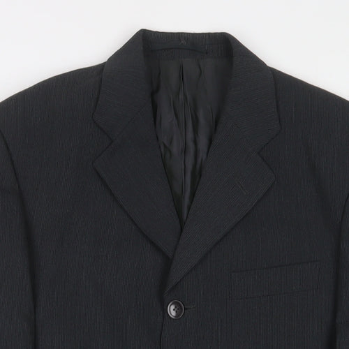 REMUS Mens Grey Wool Jacket Suit Jacket Size 38 Regular