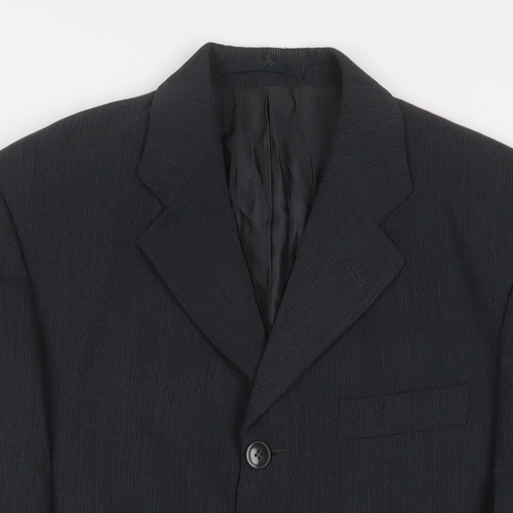 REMUS Mens Grey Wool Jacket Suit Jacket Size 38 Regular