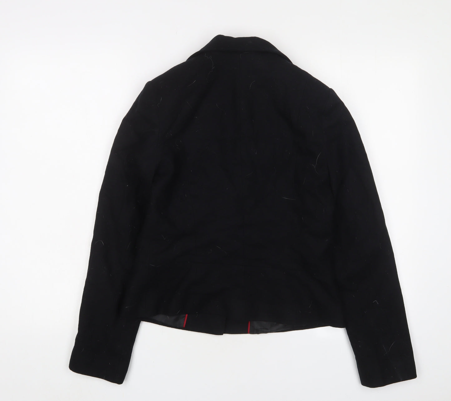 Laura Ashley Womens Black Jacket Blazer Size 12 Button