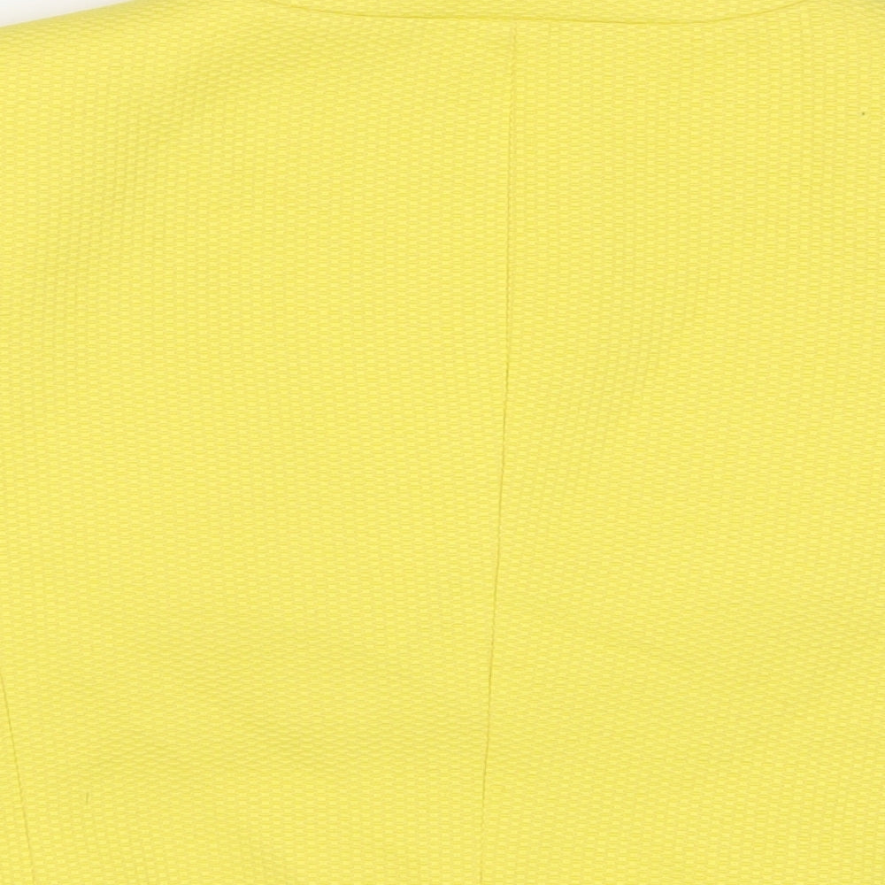 Jacques Vert Womens Yellow Jacket Blazer Size 14 - Open