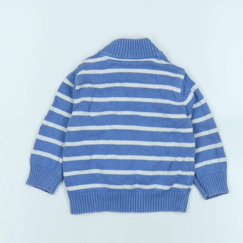 Mothercare Boys Blue Jacket Size 6-9 Months Zip