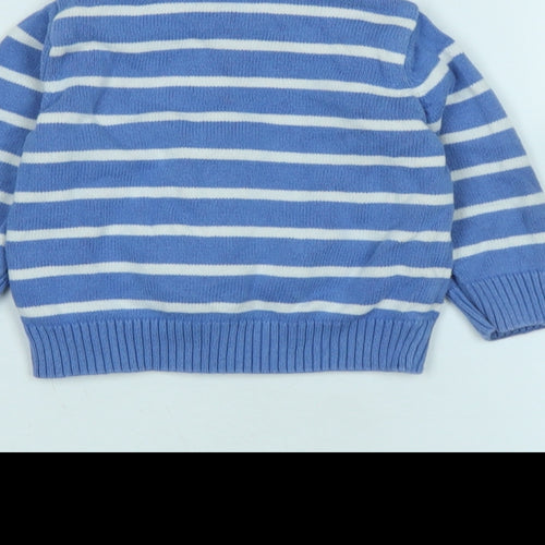 Mothercare Boys Blue Jacket Size 6-9 Months Zip