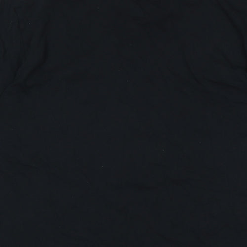 Nike Mens Black Cotton T-Shirt Size L Crew Neck - Logo