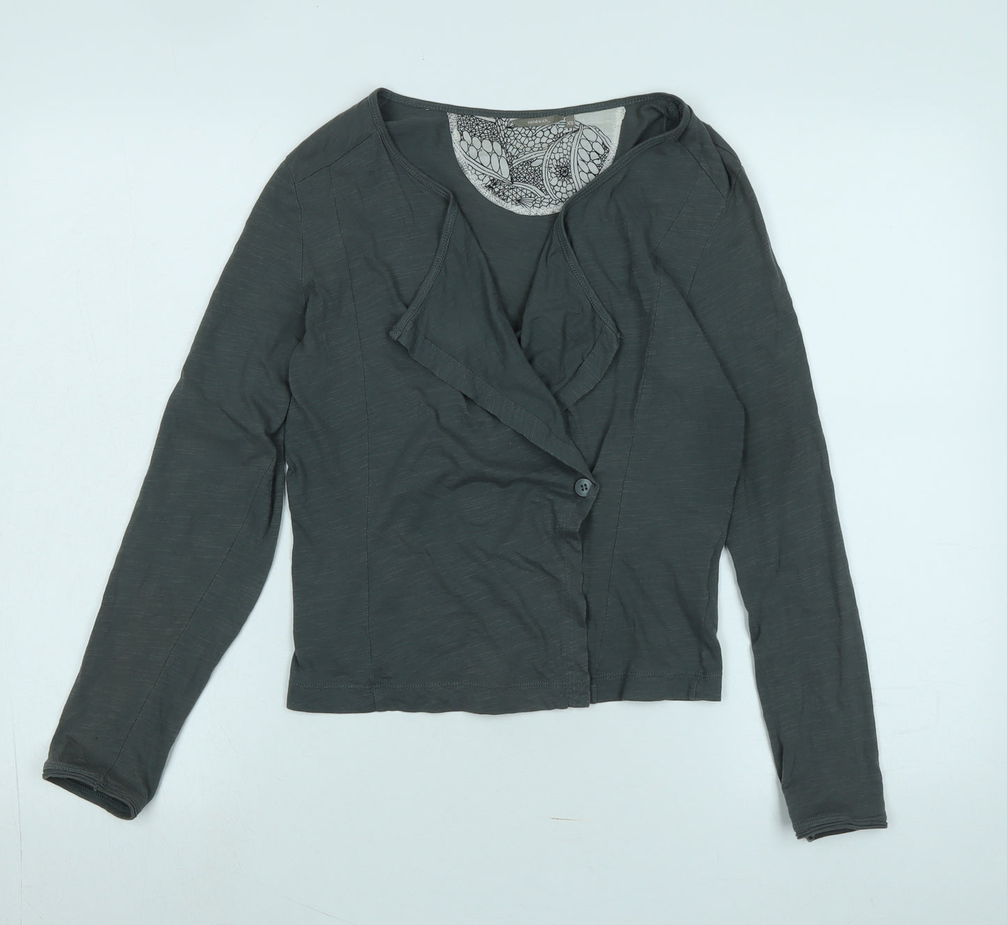 Sandwich Womens Grey Jacket Size XS Button - Logo