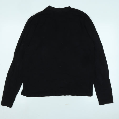 Disney Mens Black Cotton T-Shirt Size S Crew Neck - Logo