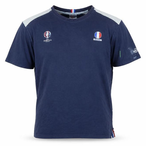 Euro 2016 Mens Blue Cotton T-Shirt Size XL Crew Neck - UEFA France
