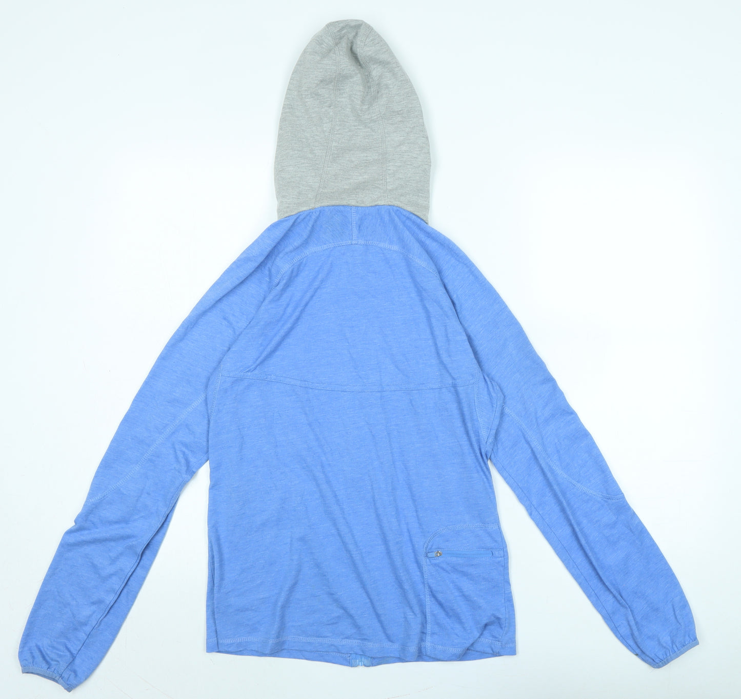 More Mile Womens Blue Jacket Size M Zip - Logo