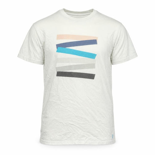 kin Mens Ivory Cotton T-Shirt Size M Crew Neck - Logo
