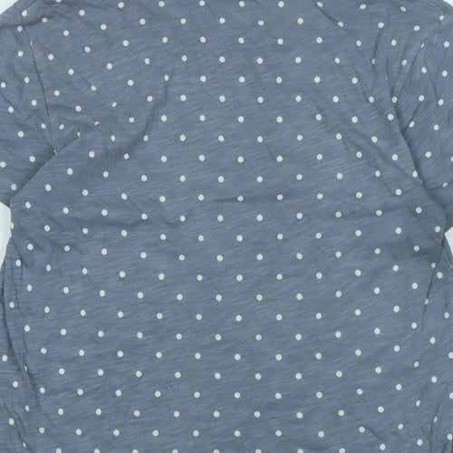 Boden Womens Blue Cotton Basic T-Shirt Size M Boat Neck - Logo