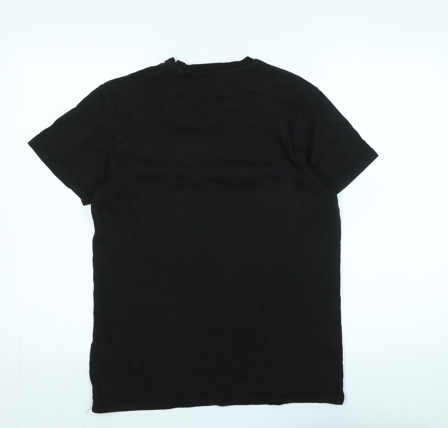 Injustice Mens Black Cotton T-Shirt Size M Crew Neck - Logo