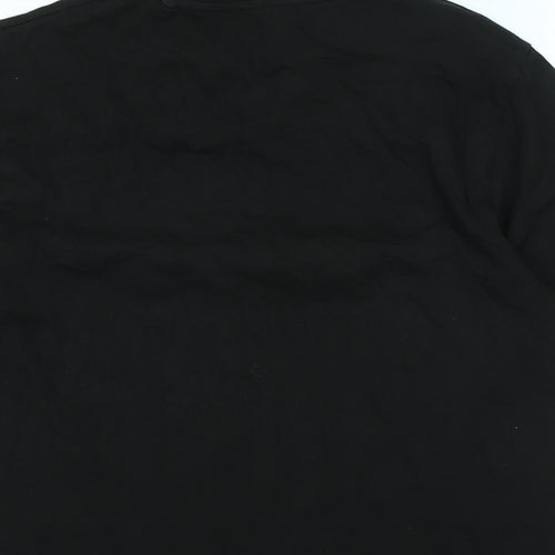 Injustice Mens Black Cotton T-Shirt Size M Crew Neck - Logo
