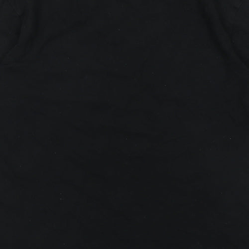Batman Boys Black Cotton Basic T-Shirt Size L Crew Neck - Logo
