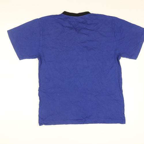 Superman Mens Blue Cotton T-Shirt Size M Round Neck - Superman