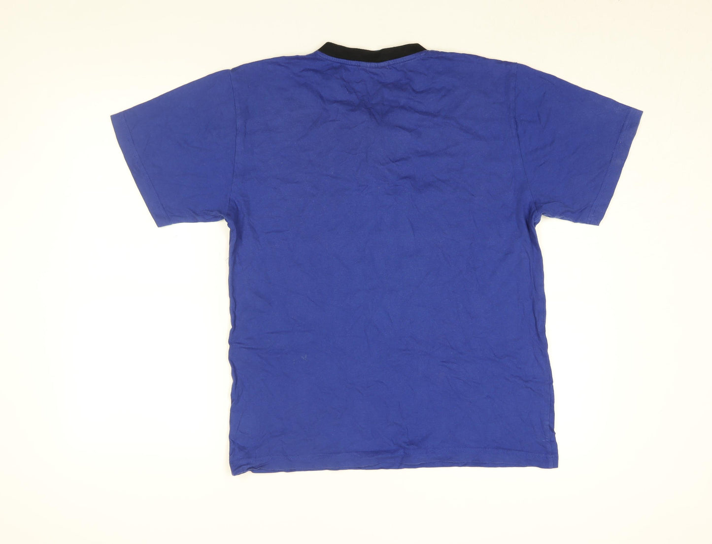 Superman Mens Blue Cotton T-Shirt Size M Round Neck - Superman