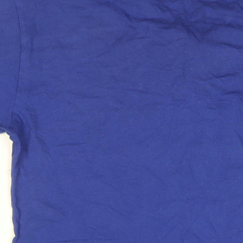 Superman Mens Blue Cotton T-Shirt Size M Round Neck - Superman