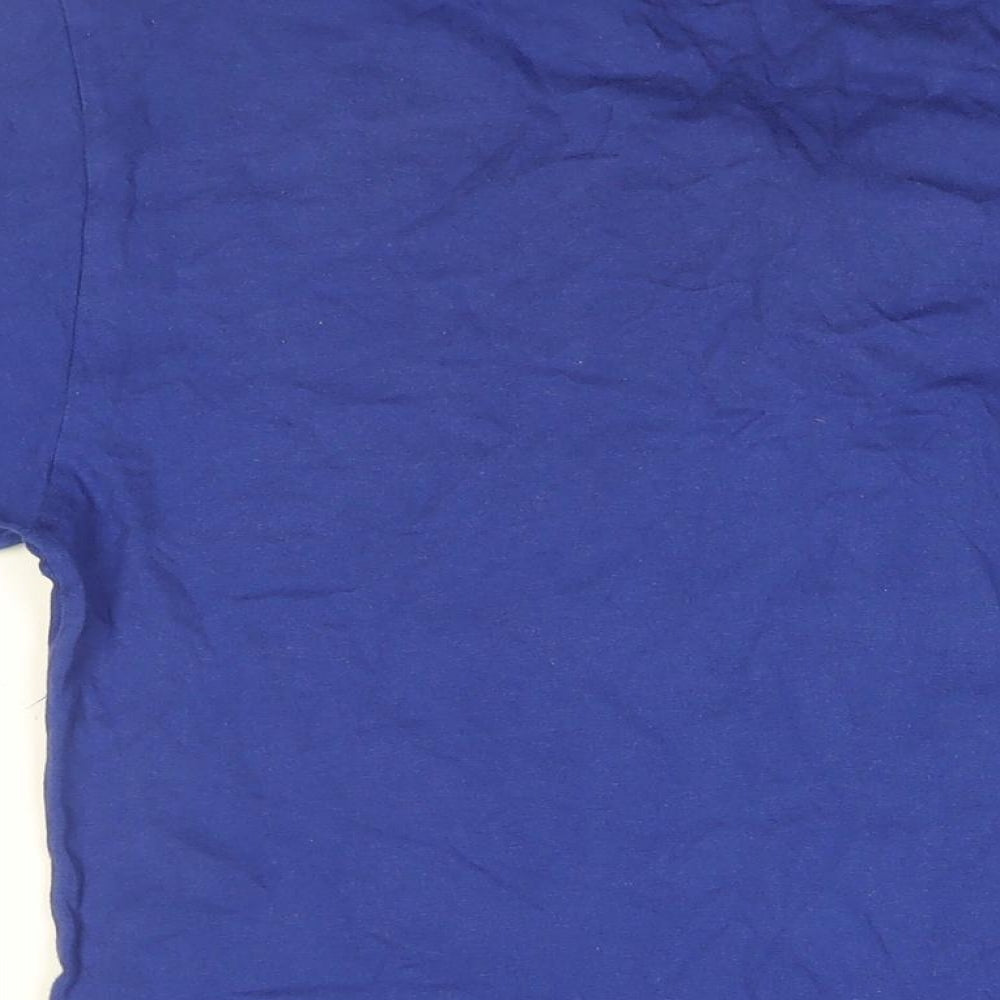 Superman Mens Blue Cotton T-Shirt Size M Round Neck - Superman