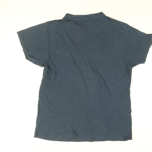Looney Tunes Mens Blue Cotton T-Shirt Size M Round Neck - Looney Tunes