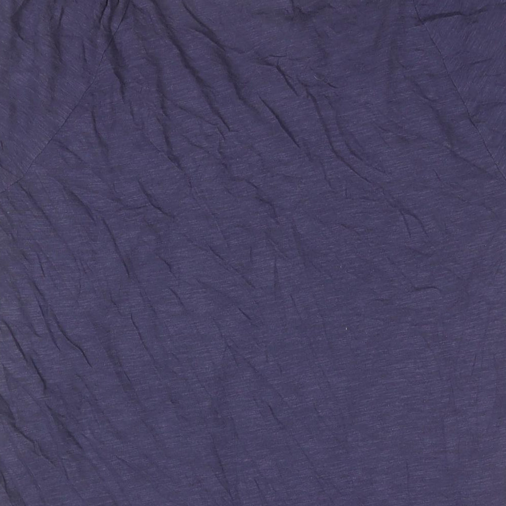 Gap Womens Blue Cotton Basic T-Shirt Size M Round Neck