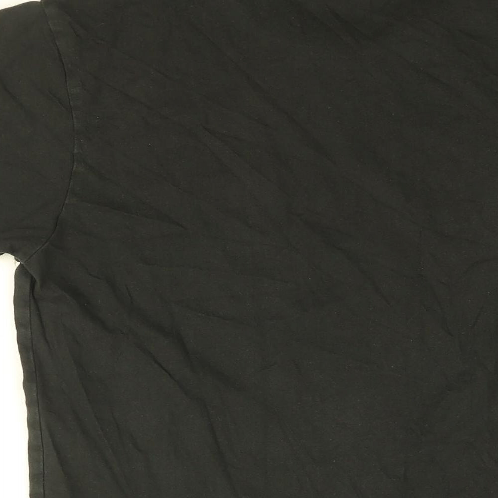 Bench Mens Black Cotton T-Shirt Size S Round Neck - Bench