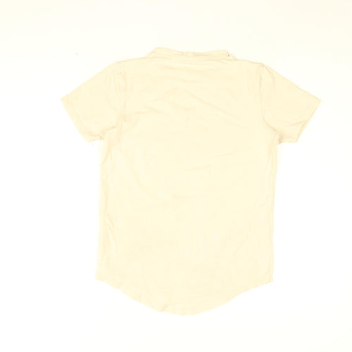 Rascal Boys Ivory Cotton Basic T-Shirt Size L Round Neck Pullover - Rascal