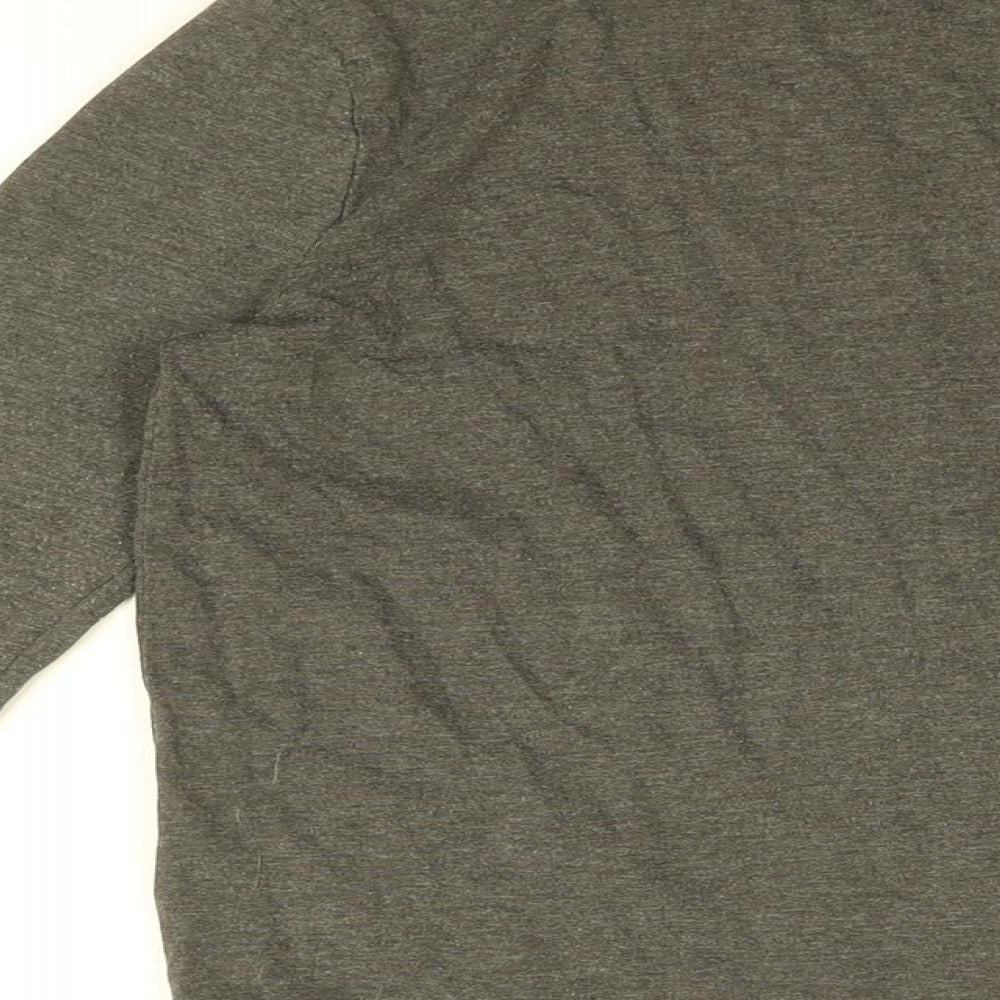 Jack Wills Boys Grey Cotton Basic T-Shirt Size 9-10 Years Round Neck Pullover