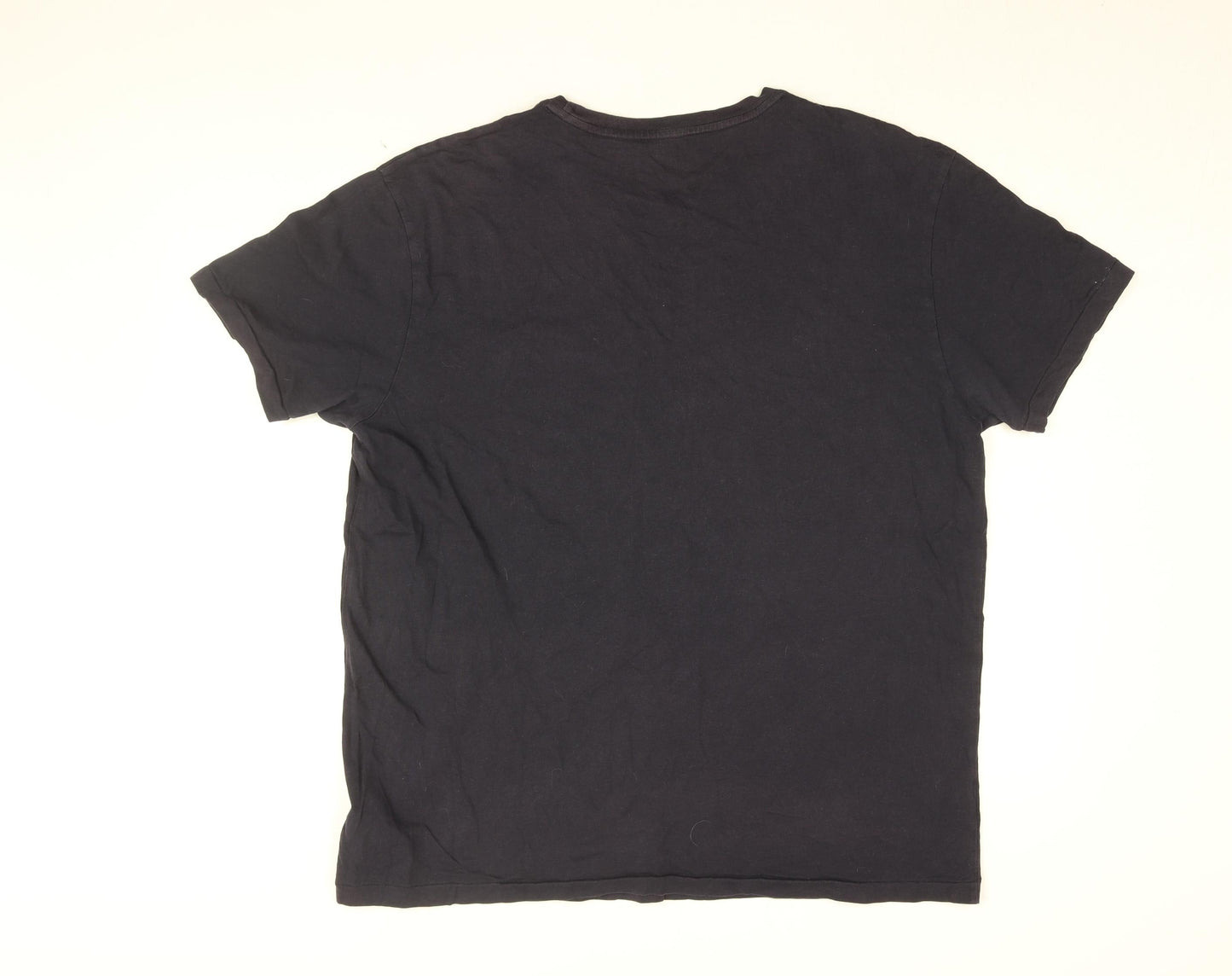 Polo Ralph Lauren Mens Blue Cotton T-Shirt Size L Round Neck