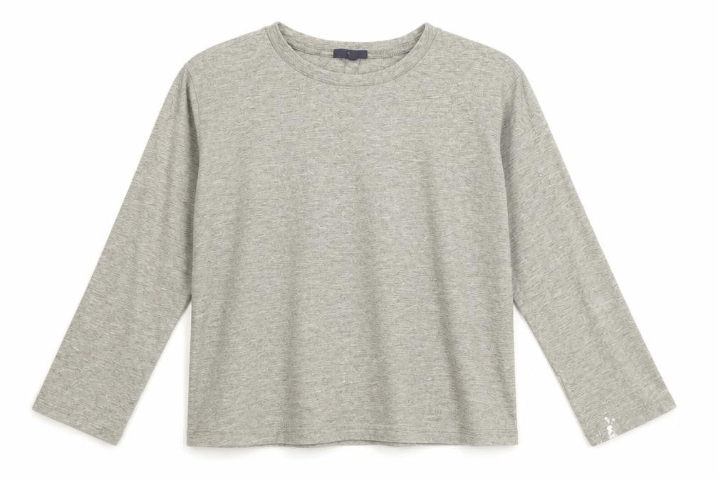 Gap Womens Grey Polyester Basic T-Shirt Size S Round Neck