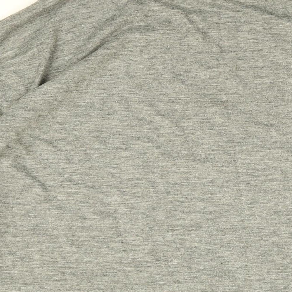 Gap Womens Grey Polyester Basic T-Shirt Size S Round Neck