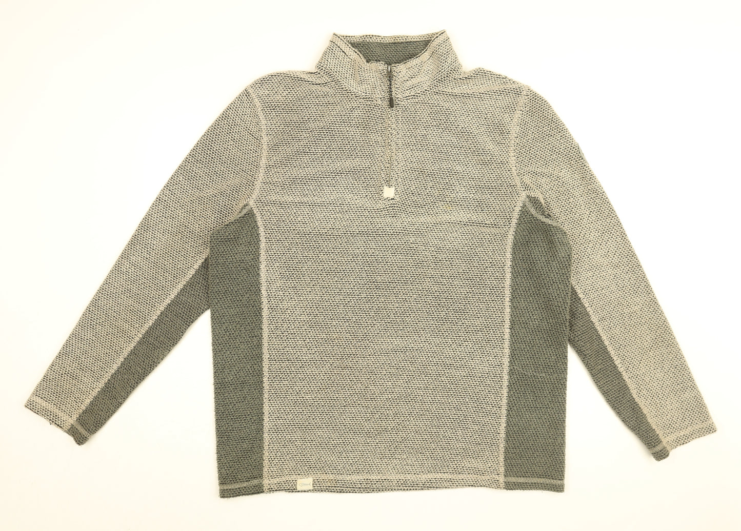 Weird Fish Mens Grey Acrylic Pullover Sweatshirt Size XL