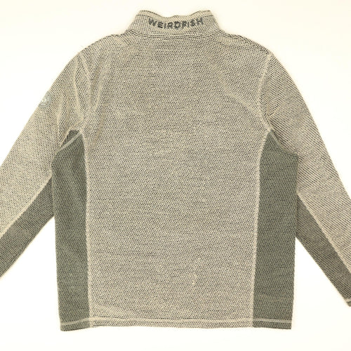 Weird Fish Mens Grey Acrylic Pullover Sweatshirt Size XL