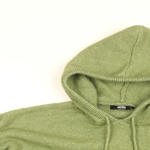 Jacamo Mens Green Polyester Pullover Hoodie Size L