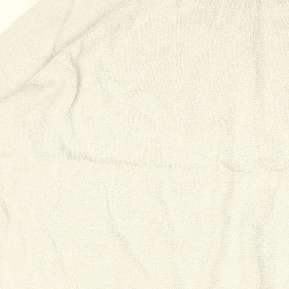 Hush Womens Grey Round Neck Cotton Pullover Jumper Size XS - Star print