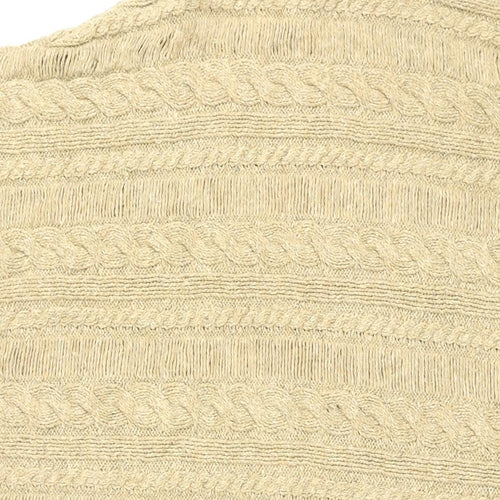 Fat Face Womens Beige Roll Neck Cotton Pullover Jumper Size S