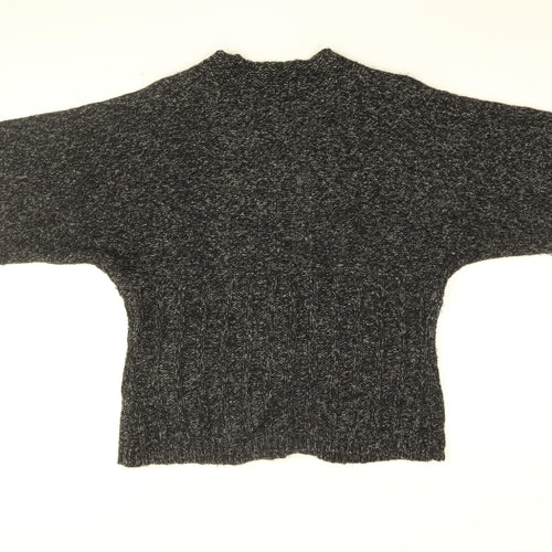 Olsen Womens Black V-Neck Acrylic Cardigan Jumper Size 16