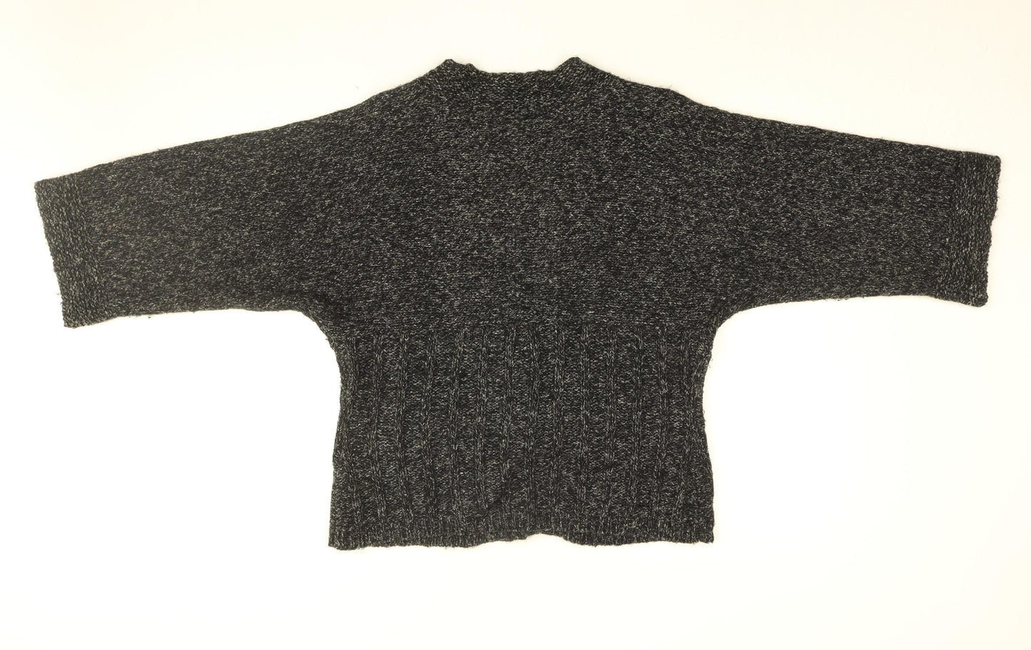 Olsen Womens Black V-Neck Acrylic Cardigan Jumper Size 16