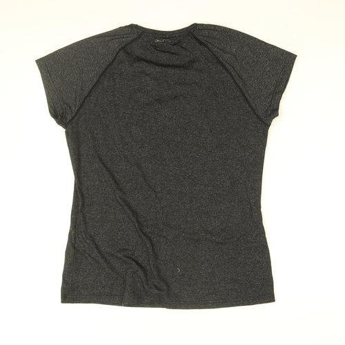 Only Play Womens Black Polyester Basic T-Shirt Size L Round Neck Pullover