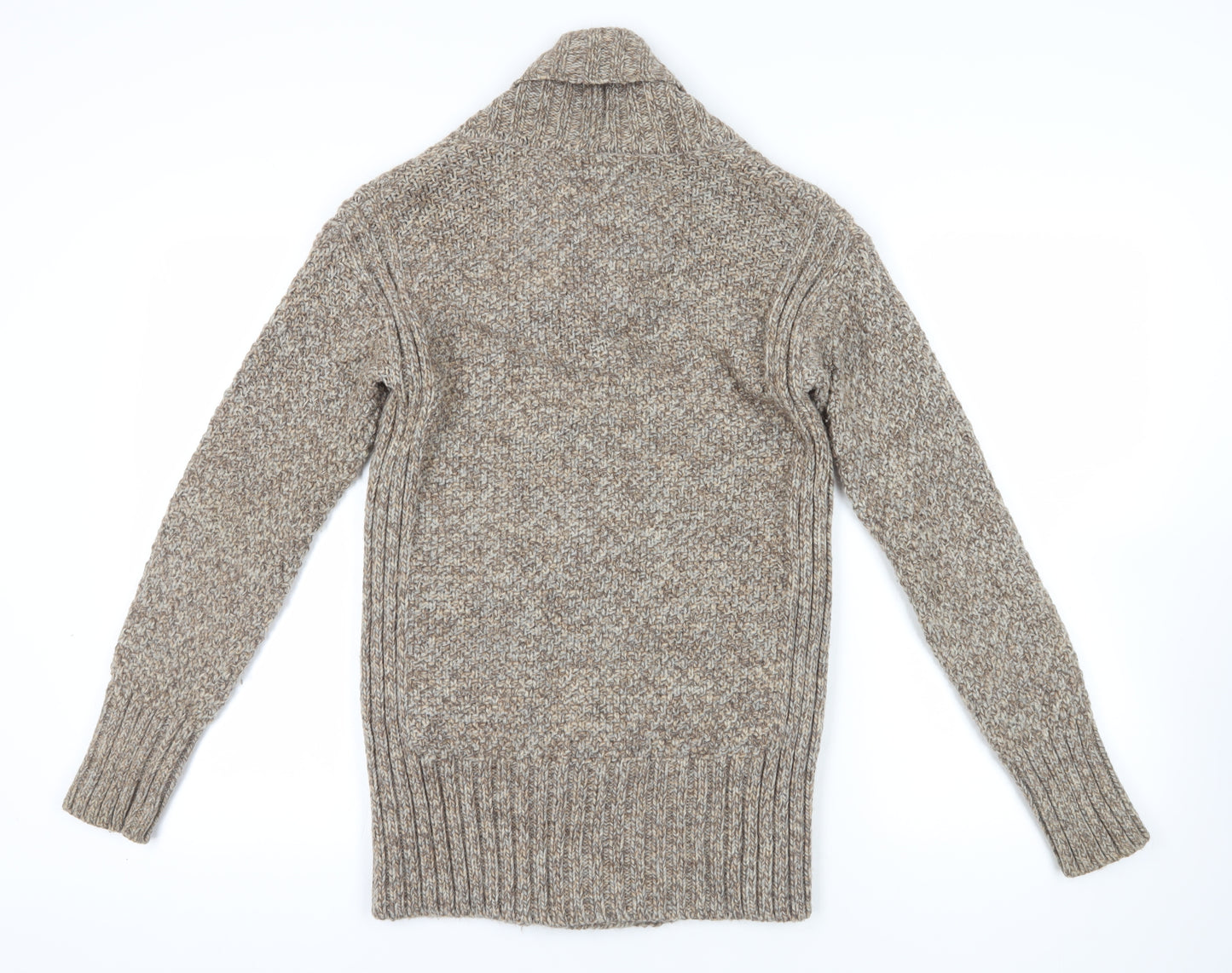 Superdry Beige Chunky Knit Cardigan, Size L, Stylish & Warm