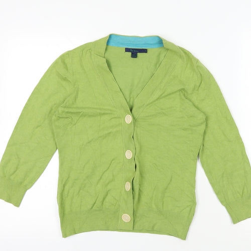 Boden Green Cardigan - Size 12 - V-Neck Knit