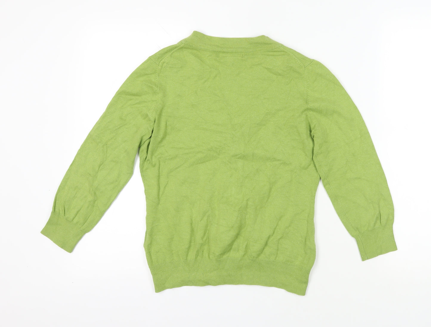 Boden Green Cardigan - Size 12 - V-Neck Knit