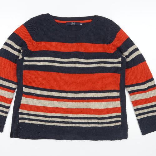 Isle Multicoloured Striped Pullover Jumper 14-16