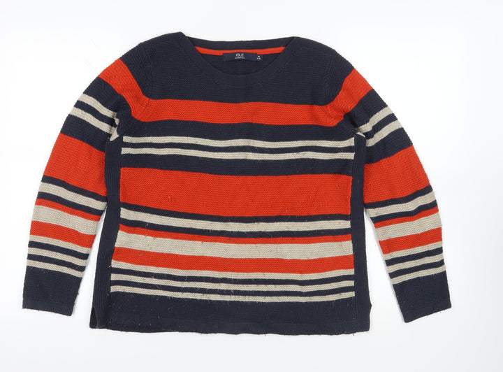 Isle Multicoloured Striped Pullover Jumper 14-16