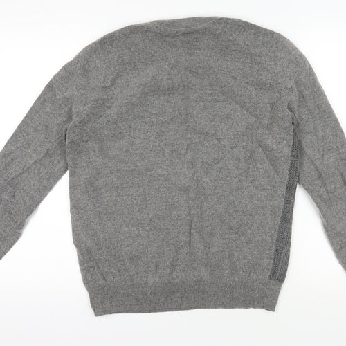 Hammond & Co. Grey Medium Check Wool Pullover Jumper