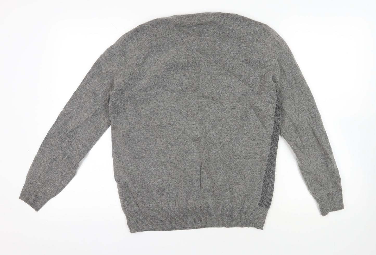 Hammond & Co. Grey Medium Check Wool Pullover Jumper