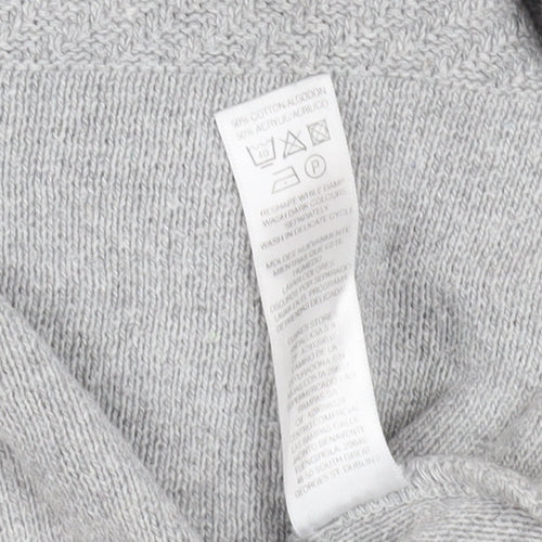 Dunnes Grey V-Neck Pullover Jumper - Size L