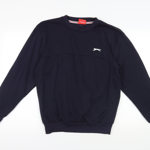 Slazenger Blue Crew Neck Sweatshirt S Men's Sports