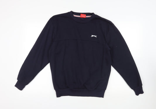 Slazenger Blue Crew Neck Sweatshirt S Men's Sports