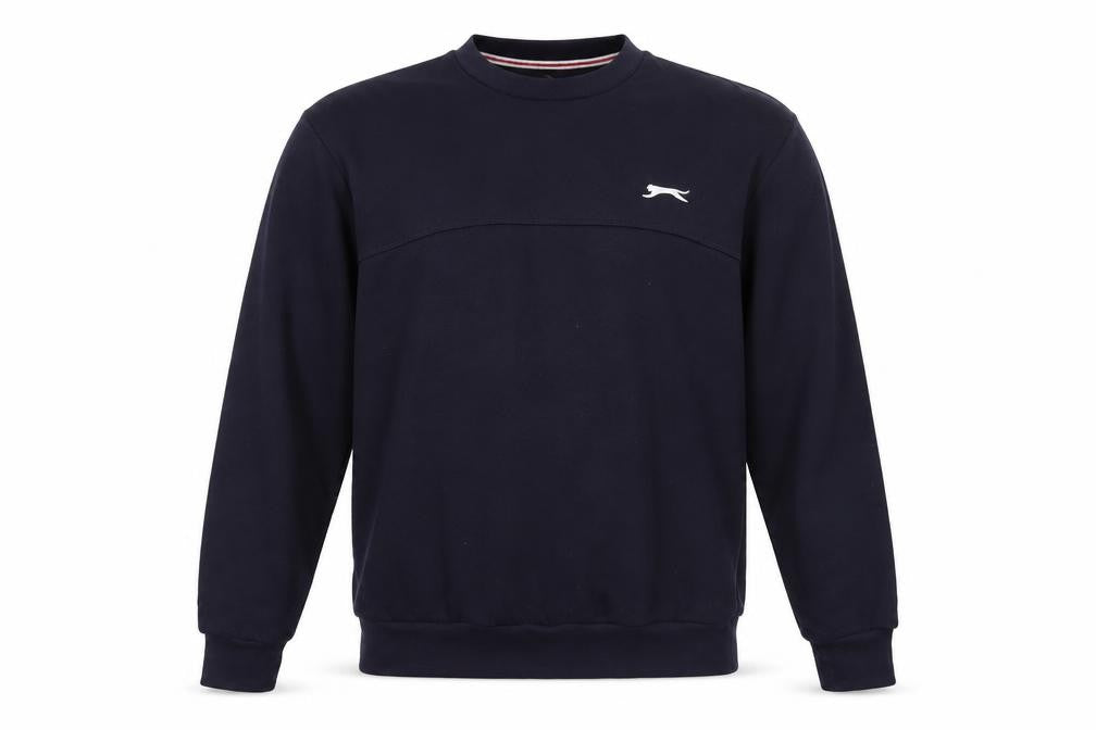 Front view of Slazenger Blue Crew Neck Sweatshirt S Men's Sports