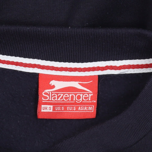 Slazenger Blue Crew Neck Sweatshirt S Men's Sports